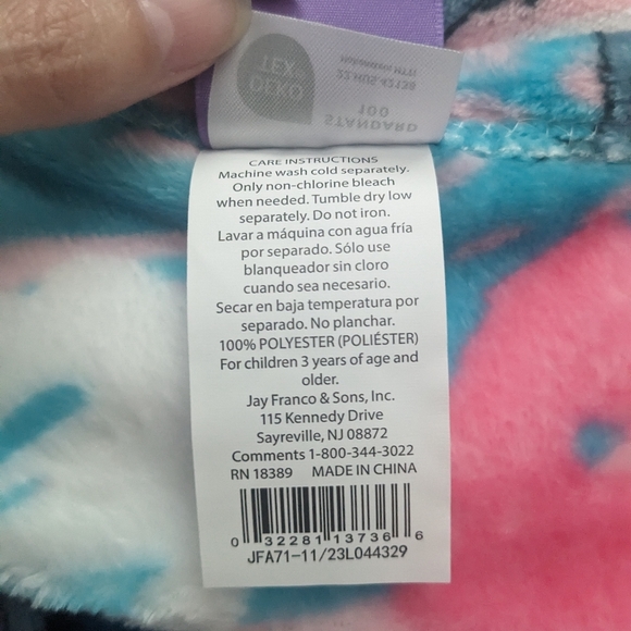 Disney  - Stitch Hibiscus Flower Plush Throw Blanket (50x 70) Pink Brand New - Picture 5 of 7